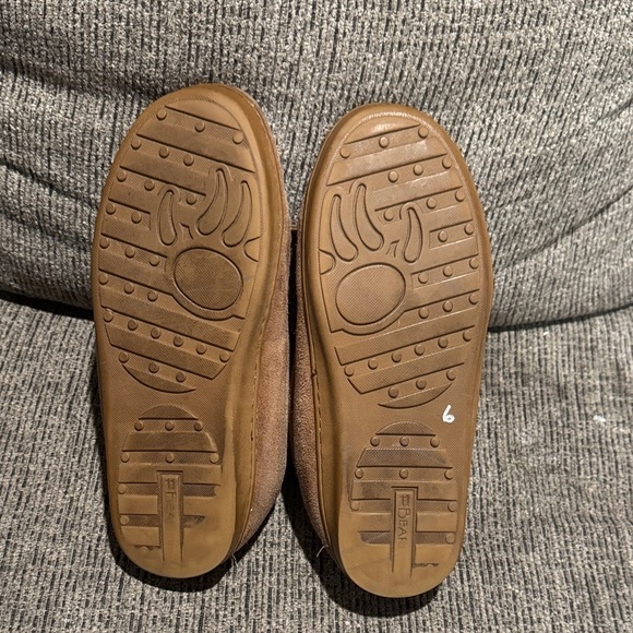 BearPaw Brown Suede Loafers with Cream Lining main image 2